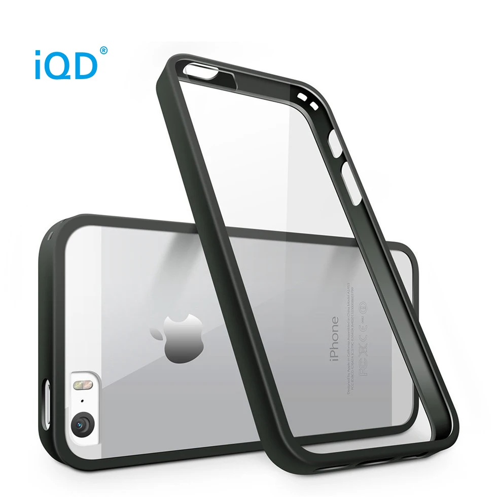 IQD для чехла iphone 5S SE защитный прозрачный тонкий амортизирующий бампер против царапин прозрачная задняя крышка для iphone 5 чехол s