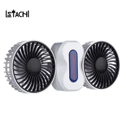 LSTACHi Портативный пары вентилятор Перезаряжаемые Батарея кондиционер 2 двигатели Ventilador Mini USB Настольный вентилятор с 5 лезвий