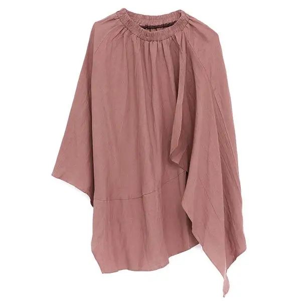 BUYKUD 2019 Women Linen Long Skirts Elastic Waist Irregular Maxi Skirts Beach Boho Vintage Summer Skirts (2)