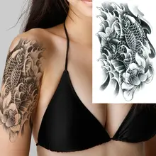 Temporary Carp Tattoo Stickers Body Arm Leg Art Waterproof Tattoo Stickers Temporary Carp Tattoo Stickers Body Arm Leg Art Waterproof Tattoo Stickers
