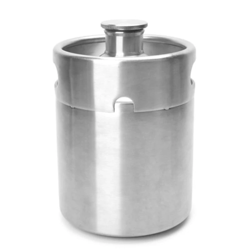 2L Homebrew Ворчун мини-бочонок Нержавеющая сталь пиво Ворчун бутылка пива бочки домашнего пивоварения изготовления Бар Инструмент
