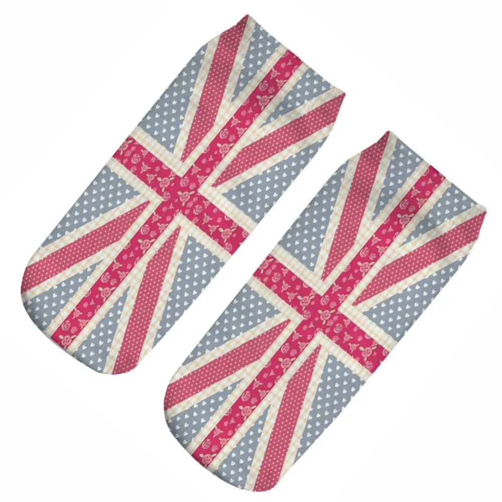 3D-blanco-UK-flag-impreso-dise-o-Calcetines-para-la-muchacha-de-la-historieta-encantadora-dise