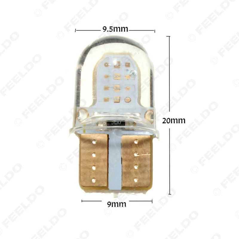 50 шт. Автомобильный светодиодный лампы T10 194 168 W5W COB 8 SMD СВЕТОДИОДНЫЙ кремнезема яркая белая лампочка для подсветки номерного знака противотуманных фар белый янтарный Зеленый Ледяной Синий и красный цвета 12 V