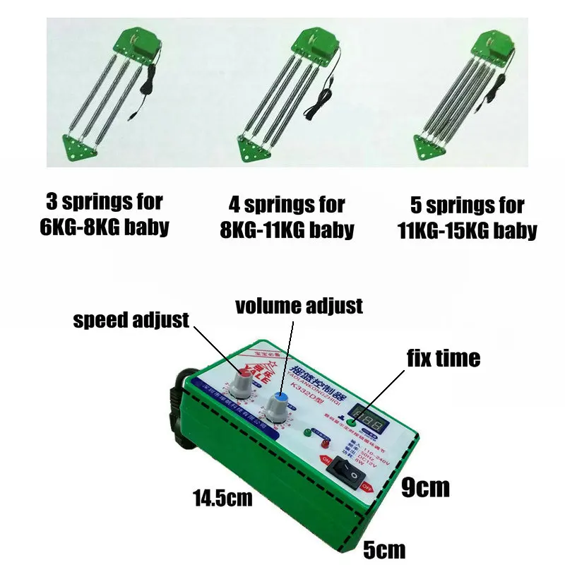 Electric Toddler Cradle Driver, Baby Swing Cradle Controller Timer Shaking Driver of External Power