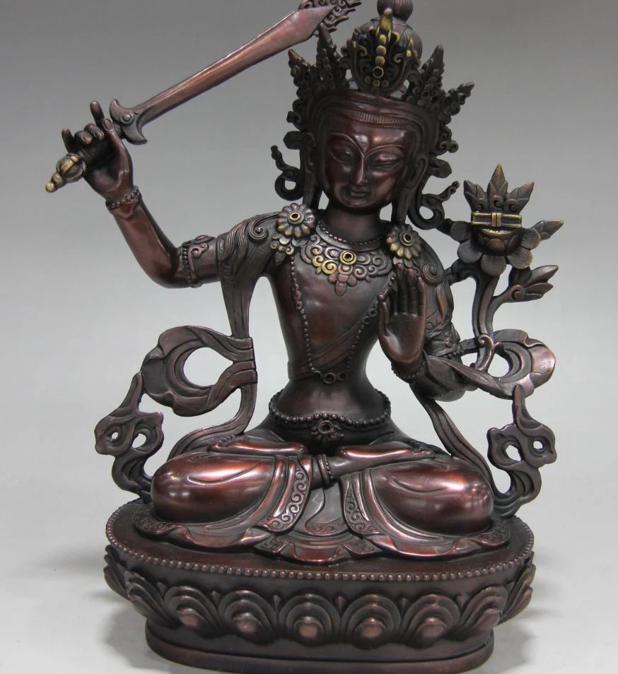

Буддистские храмы Manjusri Manjushri Guan yin Kwan-yin 12 дюймов, Будда 30 см