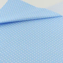 Новые поступления синий горошек дизайн ткани Лоскутные постельные принадлежности швейная ткань Ремесленная отделка Teramila ткани