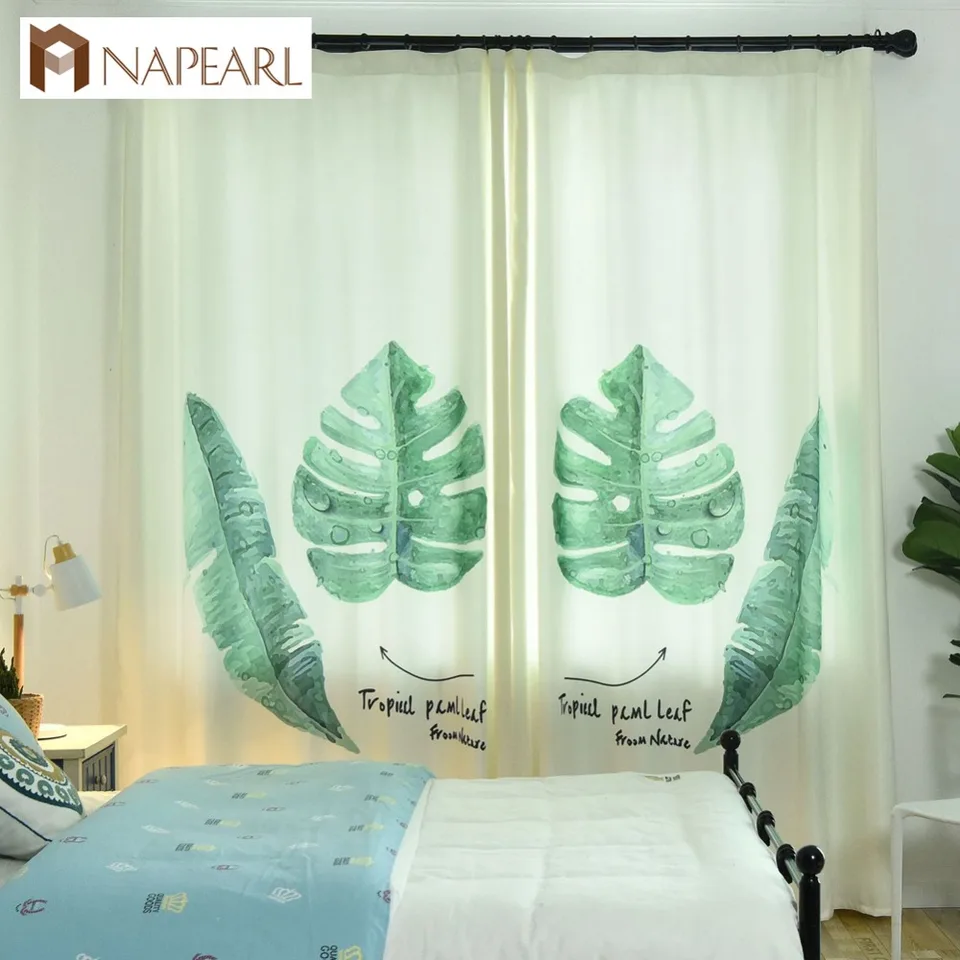 Modern Curtains Spring Green Living Room Bedroom Curtains Window