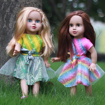 

45cm Silicone Reborn Baby Doll Toys Vinyl Princess Toddler Babies Dolls Kids Birthday Gift Play House Bedtime