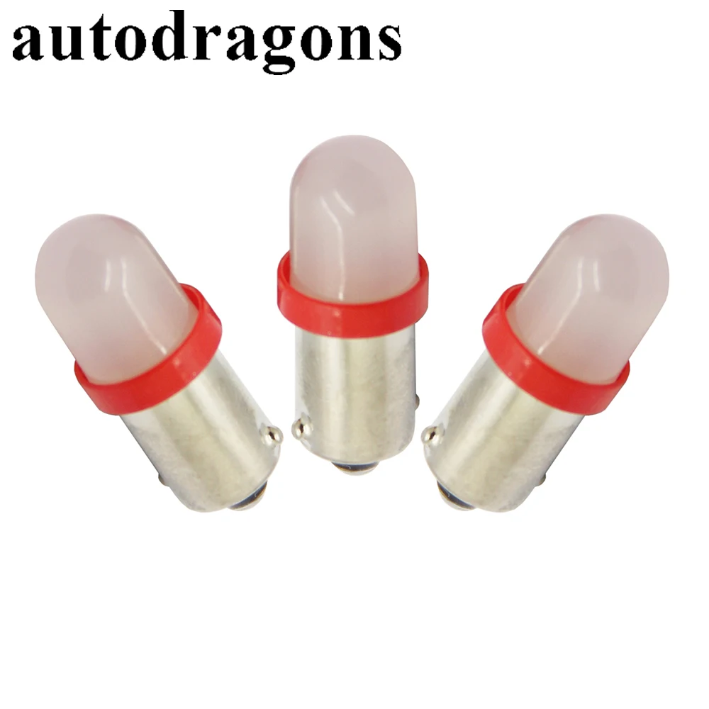 Autodragons 100x#1893#44#47#1847 BA9S 1SMD светодиодный пинбол машины светильник лампочка 6,3 V красный