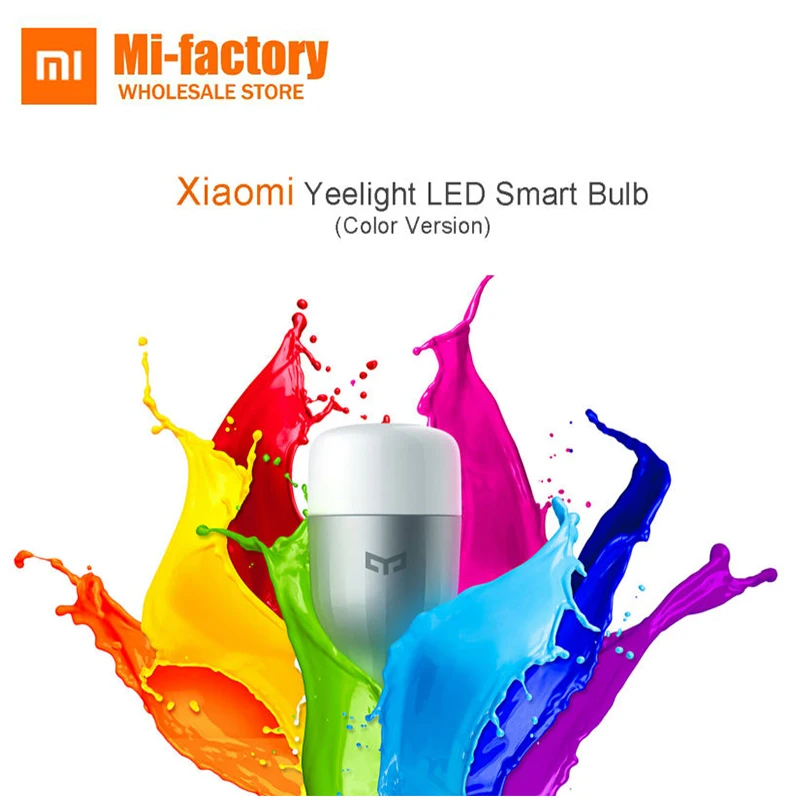 

Xiaomi Yeelight Colorful Smart Yeelight RGB Blue E27 Bulb White Mijia Led Blue Bulb Light Lamp APP WIFI Phone Remote Control