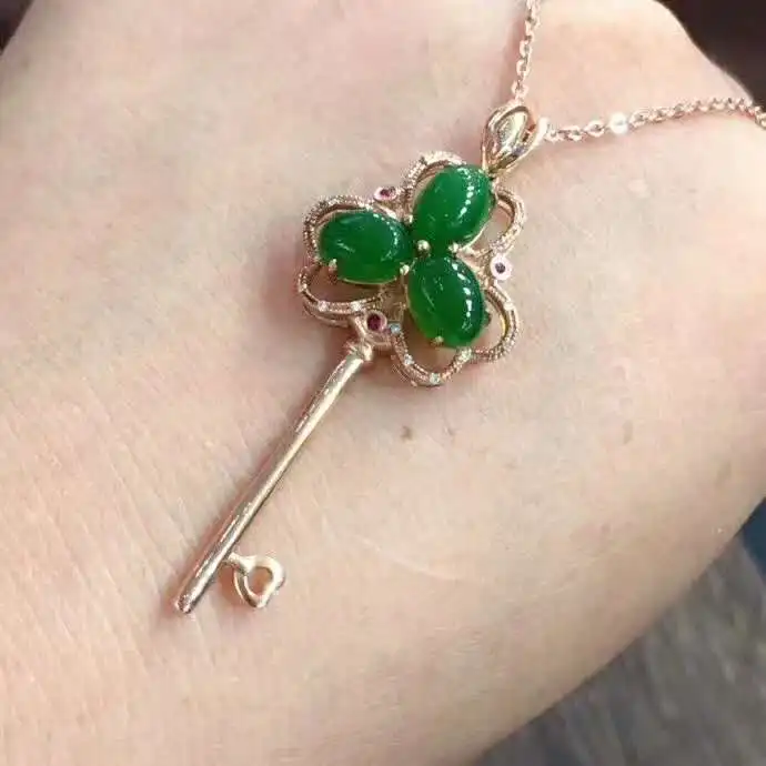 18 k золото и Тянь Biyu ключицы цепи pendantJ72