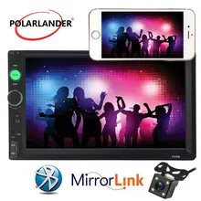 7 inch 2 Din Car MP5 MP4 video Player radio HD Bluetooth stereo USB/FM/TF rear camera steering wheel control touch screen