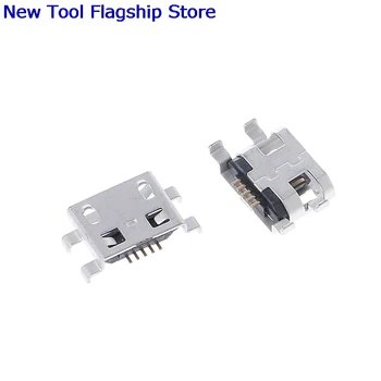 

10 Pcs Type B Micro USB 5 Pin Female Charger Mount Jack Connector Port Socket