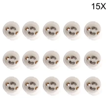 15x светодиодный GU10 полосы разъем для галогенные Керамика освещение, грушевидные лампочки держатель основания провод Jack