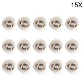 

15x LED GU10 Strip Connector Socket For Halogen Ceramic Light Bulb Lamps Holder Base Wire Jack