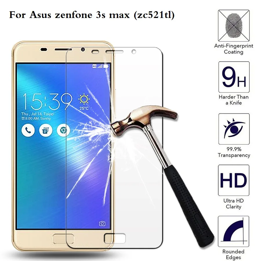 

For Asus zenfone 3s max (zc521tl) Screen Protector Premium Film for ASUS ZenFone Pegasus 3S/4 Max pro sd425 Protective glass
