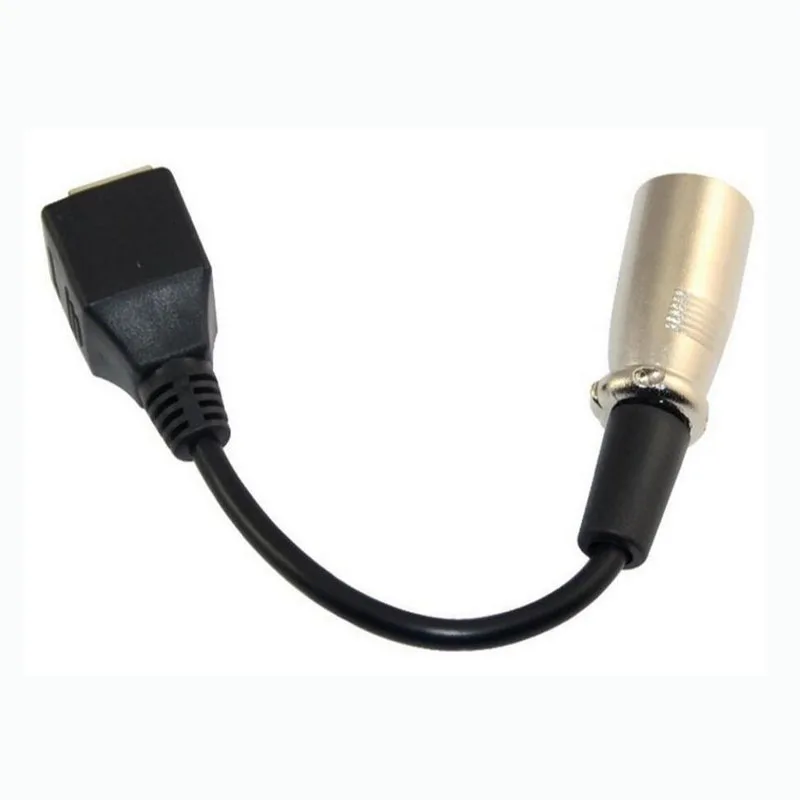 JSJ XLR head spin line XLR3 to RJ45 mother extension male светодиодный Соединительный кабель 15 см|xlr xlr| |