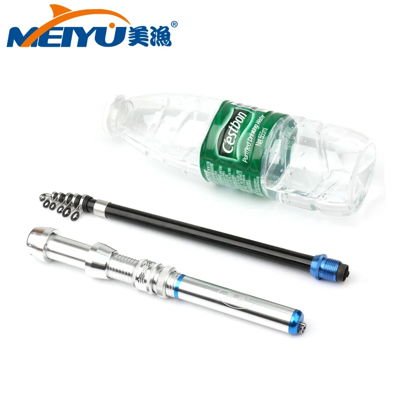 EMMROD 2018 New Spinning Pen Type Detachable Fishing Rod Telescopic  1.5M With 1 metal wheel Children's gifts