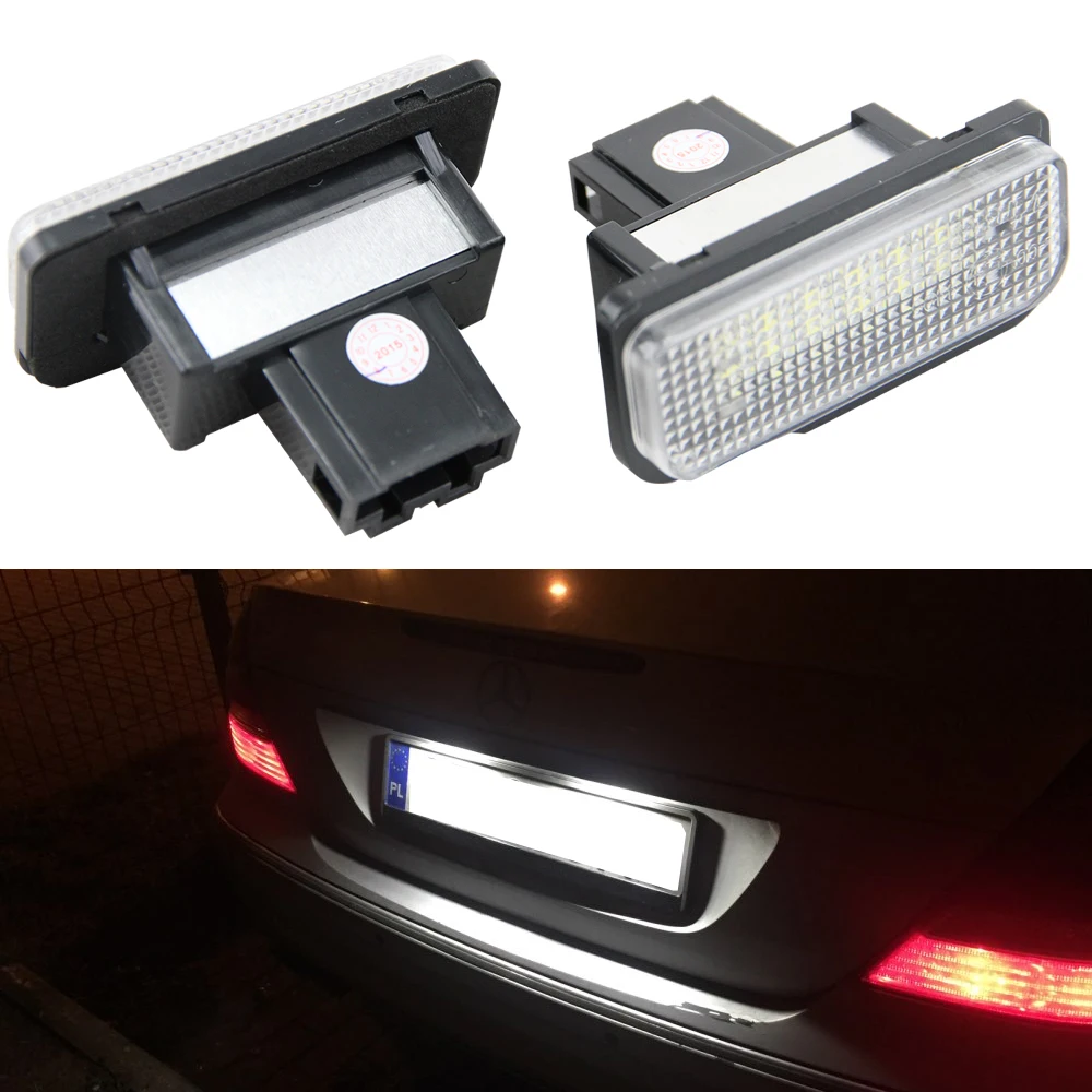 2x Car LED License Plate Lights bulb For Mercedes Benz W211 E55 E63 AMG