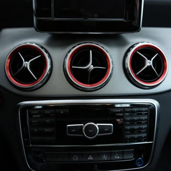 

5Pcs/lot Air Conditioning Outlet Decorative Sequin Sticker Accessories Car Styling For Benz GLA CLA GLC GLK A-class B-class C