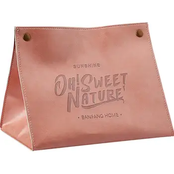 

PU Leather Multifunction Tissue Box Napkin Holder Rectangle Home Kitchen Paper Holder Storage Box Car Tissue Boxes Home Decor