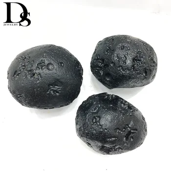 

DS Natural Black Meteorite Minera Specimens Aerolite Tektite Reiki Healing Crystal Stone Crafts Home Decoration Gift