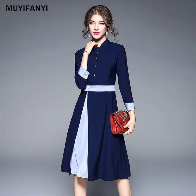 Blue Under Dresses for Spring 2018