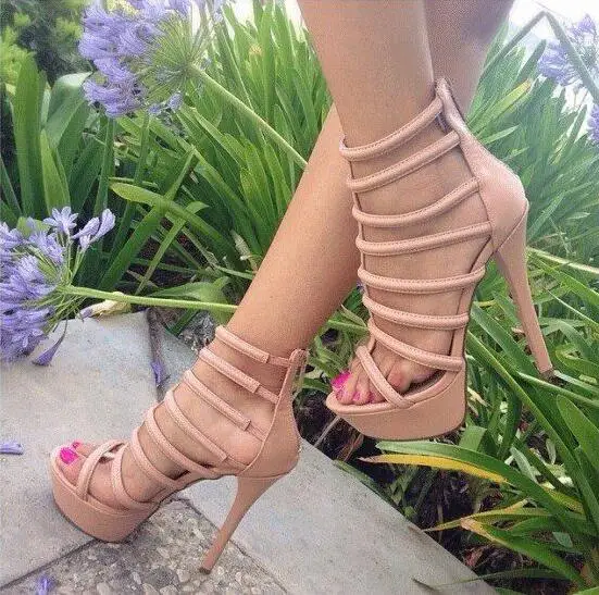 as Fibbie Posteriore Picture Rosa tacco Super Libero 43 Piattaforma As Estate Marca Trasporto Tacchi Signora Picture Donne Sandali Scarpe Di Marrone Sottili Nuove Della Partito Cerniera ncSPW77