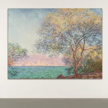 

Painting Canvas Printings Abstract Landscape Claude Monet Antibes In The Morning Wall Art Picture for Living Room Home Decor