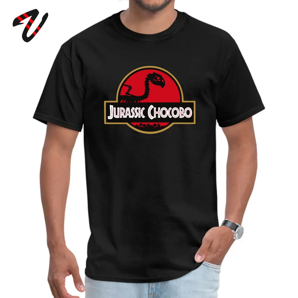 Футболка Chocobo мужская с надписью Jurassic развлекательная рубашка рисунком аниме