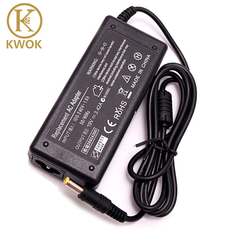 

2016 19V 3.42A AC Laptop Charger Adapter For Acer Aspire 5315 5735 5920 5738 7520 Power Supply Charger Cord for ACER Laptop