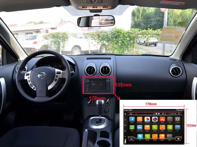 Четырехъядерный 2 Din Android 10 для NISSAN QASHQAI Tiida автомобильный аудио стерео DVD Радио GPS TV