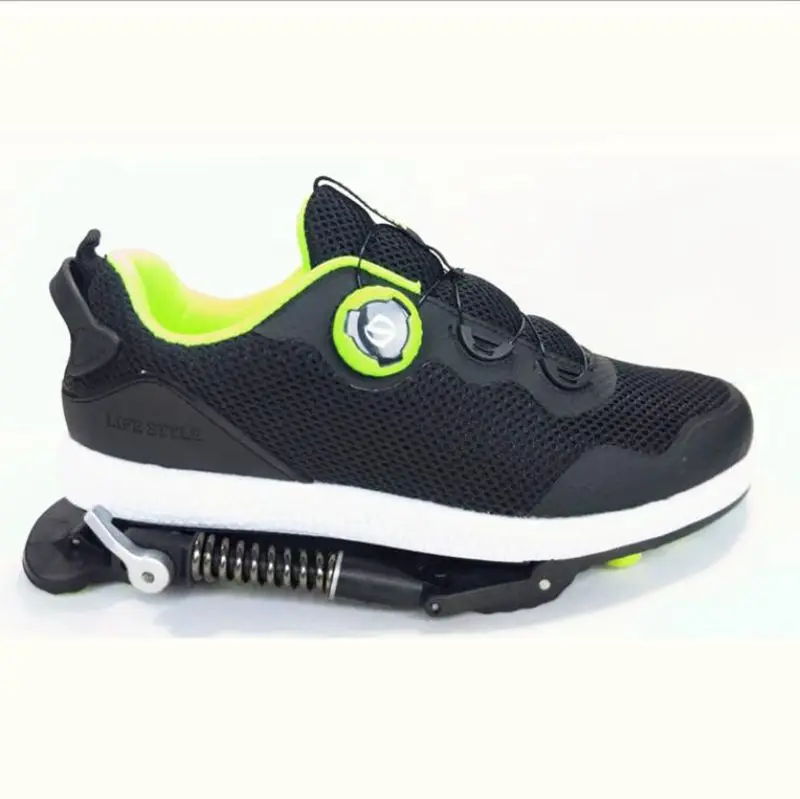 High quality!2018 New DIY Mechanical Runing Shoes With Steel Spring