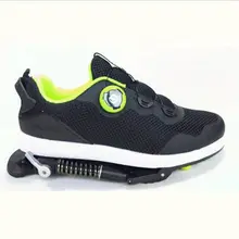 High quality!2018 New DIY Mechanical Runing Shoes With Steel Spring Super shock absorber Sport shoes,Free shipping