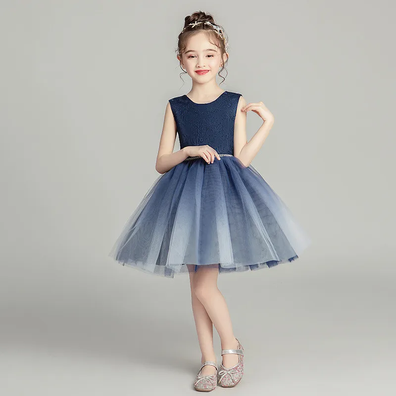 

2019 Children Weddings Events Evening Party Flower Girl Dresses Noble Junior Bridesmaid Dress Kids Birthday Communion Gowns D45