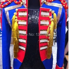 Плюс производительность верхняя одежда индивидуальный заказ Корея Epaulet мужчин ds диджей певец клубный пиджак для танцора костюм шоу куртка со стразами наряд