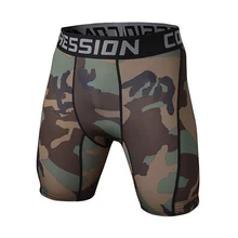 Camouflage Quick Dry Men Tight Skin Compression Shorts 9 Colors
