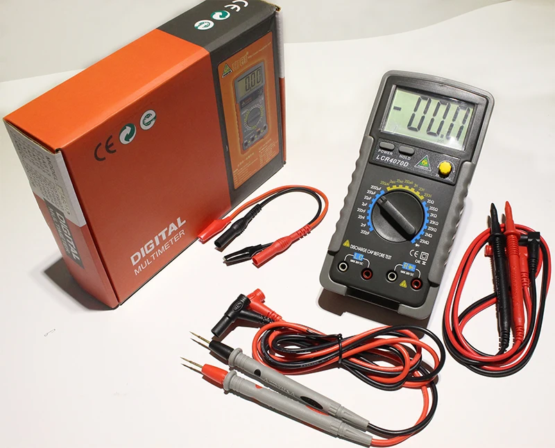 Digital bridge LCR4070D Capacitor mF uF Circuit Gauge Capacitance Meter Tester (8)