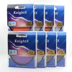 KnightX FLD УФ CPL ND STAR d5300 600d d3200 d5100 d3300 filtro alpha 49 52 55 58 62 67 72 77 объектив фильтр для sony Canon Nikon