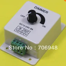5 шт. DC 12 V- 24 V 8A руководство диммер регулируемый яркости для светодиодные полоска