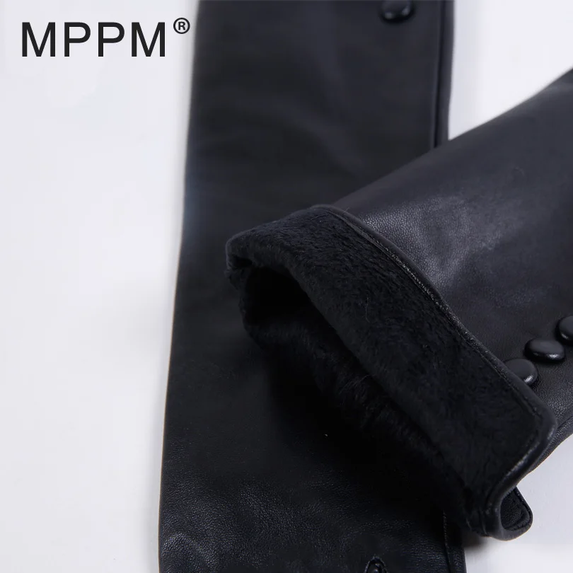 MPPM Модные Новые 2018 вечерние длинные перчатки из натуральной кожи для вечеринки в