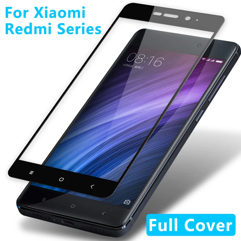 

Full Cover For Xiaomi redmi note 5 4x 4 Screen Protector Tempered glass For Xiaomi Redmi Note 5A 5 Plus a global tempered Film