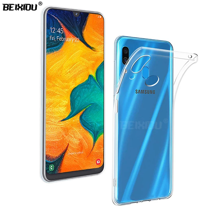 Чехол для Samsung Galaxy A40 прочный прозрачный силиконовый мягкий чехол из ТПУ защитный