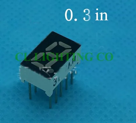 1 Bit 7 Segment RED LED Display 0.32 inch Digital Tube Plastic Metal Common anode(Nixie tube) | Освещение