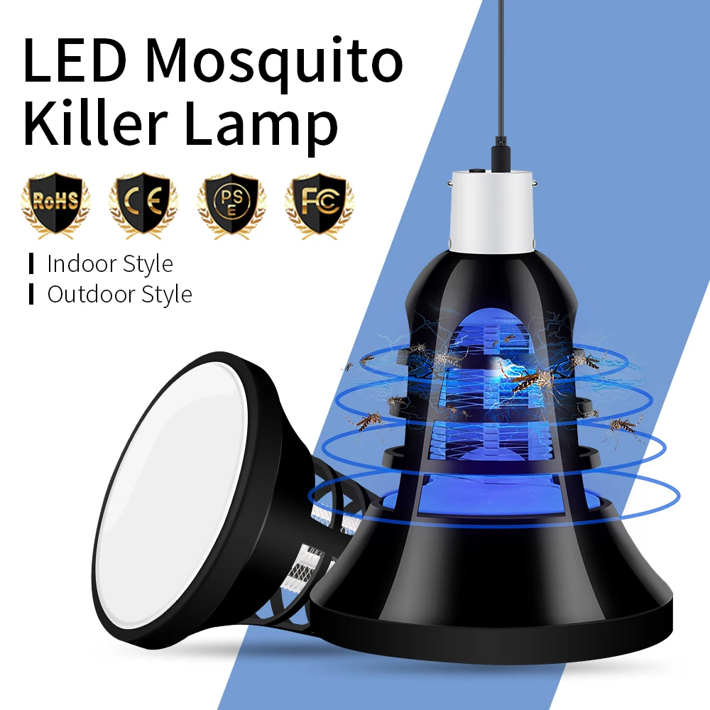 

E27 LED Mosquito killer Lamp USB Muggen Killer Bulb LED 220V Electronics Insect Trap Lamparas 110V Mata Mosquito 5V Night Light