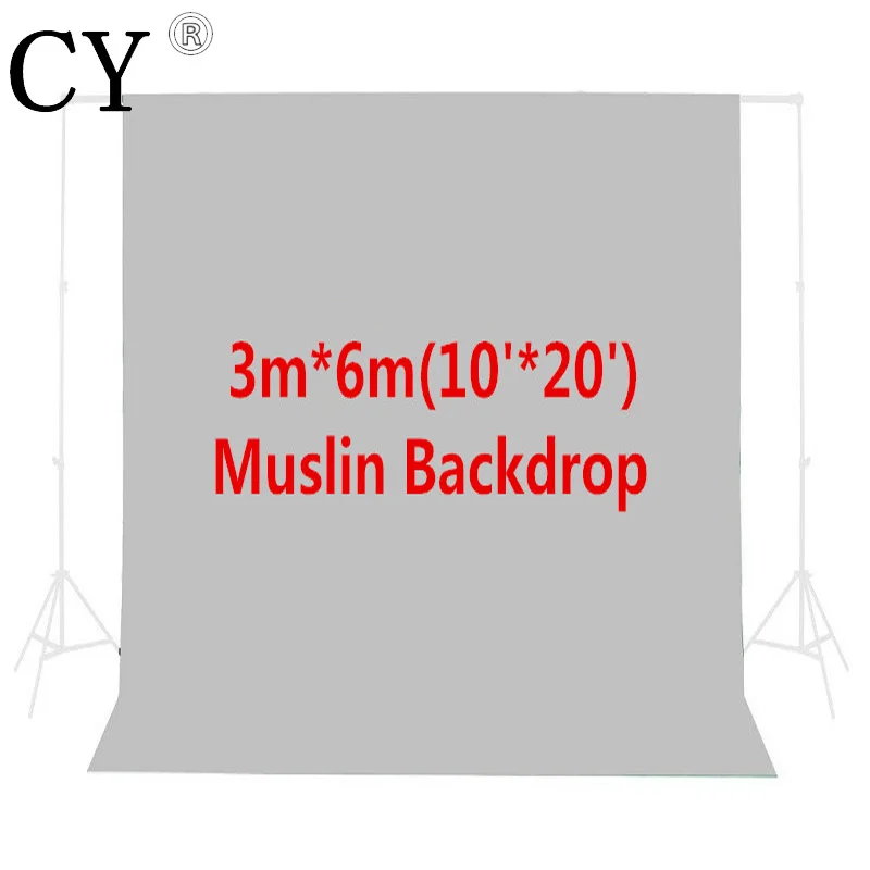

Photo Studio 10ftx20ft/3mx6m Gray Photo Studio Solid Muslin Background Backdrop PSB5B Hot Sales