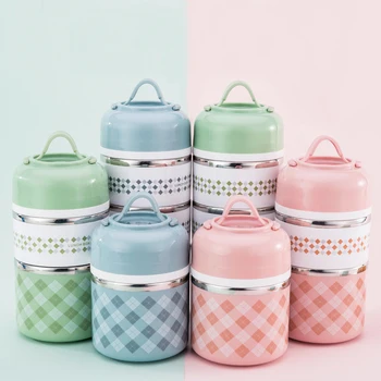 

Lunch Box Insulated Bento Box Food Container Storage Boxes With Cutlery For Kids Children Teenager Adults Office School Camping