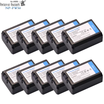 

brave heart 10x bateria NP FW50 NP-FW50 Battery For Sony NEX-7 NEX-5N NEX-F3 SLT-A37 A7 NEX-5R NEX-6 NEX-3 NEX-3A 7R II