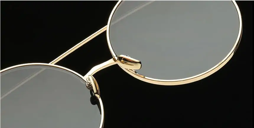 Круглые женские солнцезащитные очки, женская обувь розового золота вождения очки с дизайном «кошачие глаза» в ретро-стиле пикантные солнцезащитные очки Lunette Femme