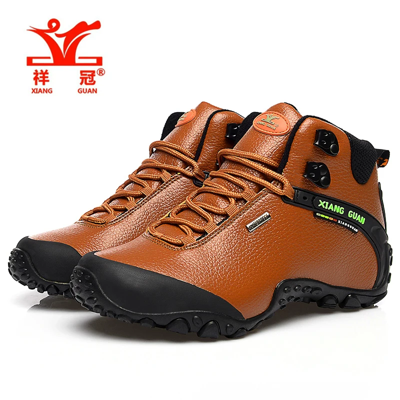 Xiangguan Мужская пляжная обувь/Женская походная обувь уличные кроссовки альпинистские высокие кожаные спортивные трекинг Туризм Сапоги botas водонепроницаемые